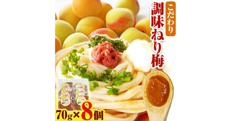 【ふるさと納税】紀州 南高梅 ねり梅 こだわり 調味 ねり梅 70g × 8個 計560g 厳選館 《30日以内に出荷予定(土日祝除く)》 和歌山県 日高川町 送料無料 紀州 南高梅 梅 ねり梅 ソース ドレッシング 調味料