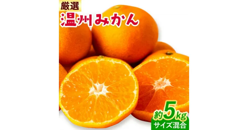 【ふるさと納税】みかん 温州みかん 厳選 5kg サイズ混合 GOGO農園《11月上旬-1月中旬頃出荷》 和歌山県 日高川町 うんしゅうみかん みかん 柑橘 蜜柑 フルーツ 送料無料