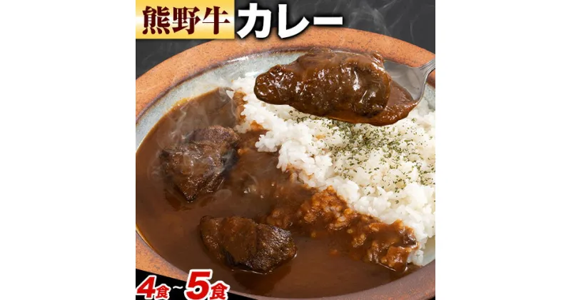 【ふるさと納税】牛肉 熊野牛 カレー 4食 5食セット 株式会社Meat Factory《30日以内に出荷予定(土日祝除く)》和歌山県 日高川町 熊野牛 牛 和牛 焼肉 希少部位 ミスジ 焼肉