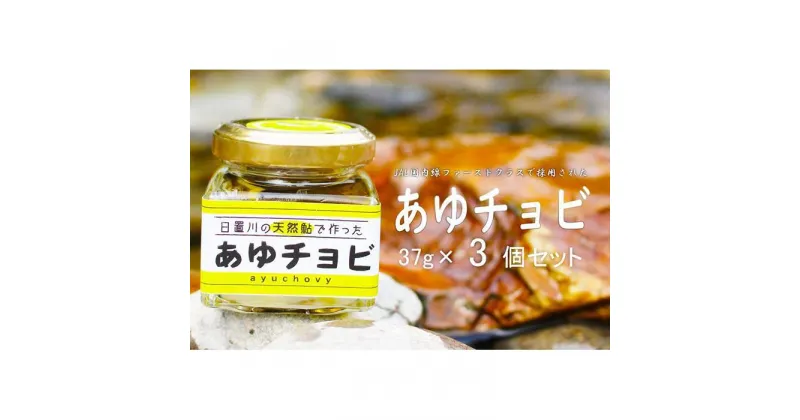 【ふるさと納税】【和歌山県日置川産天然鮎使用】あゆチョビ 3個セット | 食品 加工食品 人気 おすすめ 送料無料