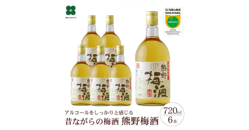 【ふるさと納税】熊野梅酒 6本セット | 和歌山 和歌山県 上富田町 返礼品 支援 お取り寄せ ご当地 お土産 酒 お酒 梅酒 南高梅 紀州梅 アルコール飲料 その他 セット お酒セット 梅 うめ ウメ 地酒 名産品 特産品 お礼の品 楽天ふるさと 納税 土産