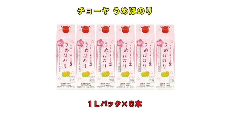 【ふるさと納税】チョーヤうめほのり1L紙パック×6本（1ケース） | 楽天ふるさと 納税 和歌山県 和歌山 上富田町 梅酒 チョーヤ梅酒 酒 お酒 アルコール飲料 まとめ買い チョーヤ ドリンク 飲料 飲み物 梅 うめ ウメ プレゼント ギフト 贈り物 美味しい おいしい CHOYA