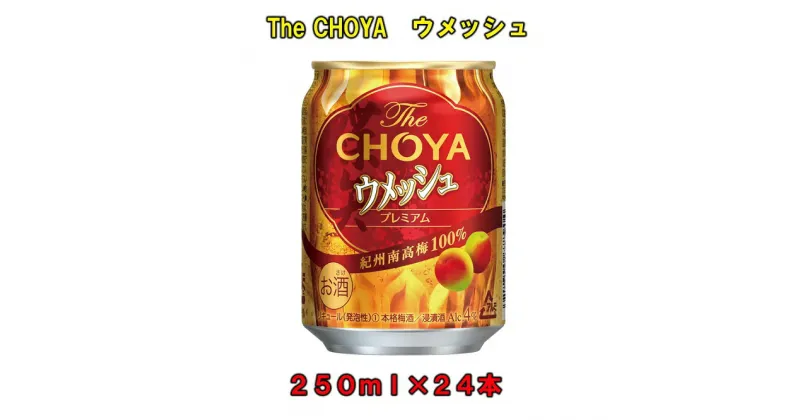 【ふるさと納税】The CHOYAウメッシュ 250ml×1ケース（24本） | 楽天ふるさと 納税 和歌山県 和歌山 上富田町 梅酒 チョーヤ梅酒 酒 お酒 アルコール飲料 まとめ買い チョーヤ ドリンク 飲料 飲み物 梅 うめ ウメ プレゼント ギフト 贈り物 美味しい CHOYA