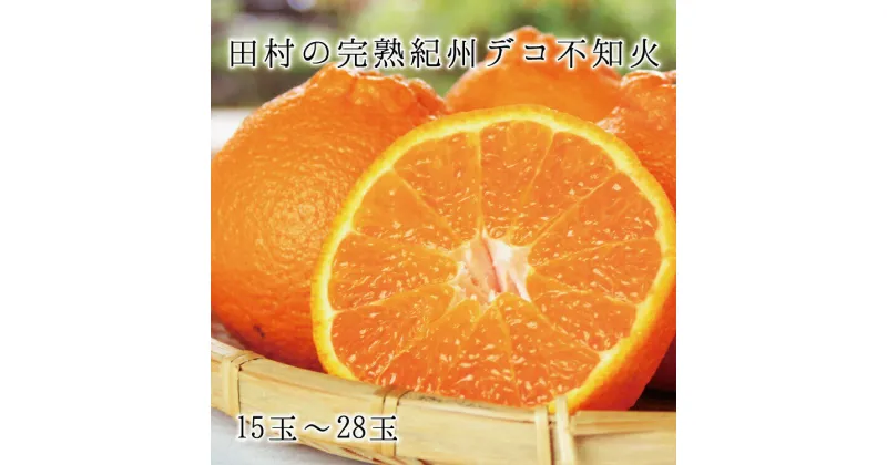 【ふるさと納税】高級ブランド田村の完熟紀州デコ(不知火)　※2025年2月中旬頃～2025年3月中旬頃に順次発送予定(お届け日指定不可)