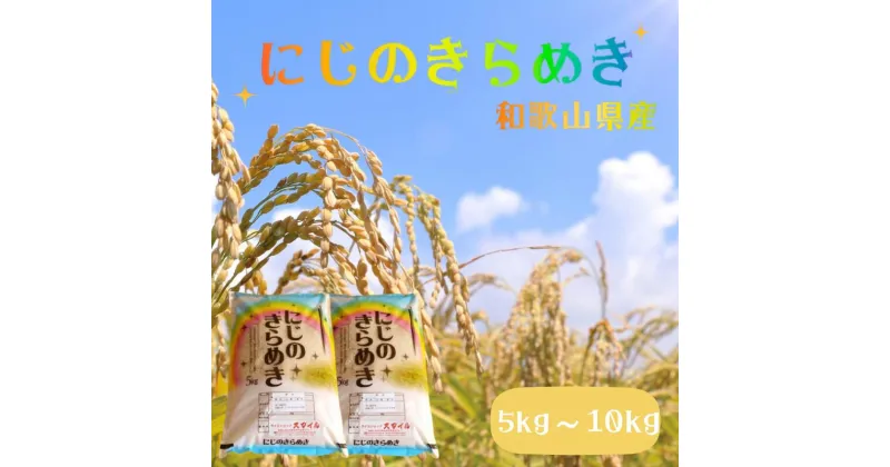 【ふるさと納税】米 にじのきらめき 和歌山県産 選べる容量（2024年産） 産地直送 米 こめ ご飯 ごはん ※2024年9月25日以降順次発送予定 （お届け日指定不可）