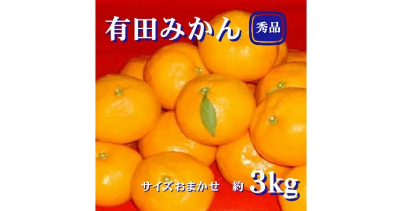 【ふるさと納税】紀州有田みかん 秀品 3kg（L・M・Sサイズおまかせ）　※2024年11月下旬頃より順次発送予定