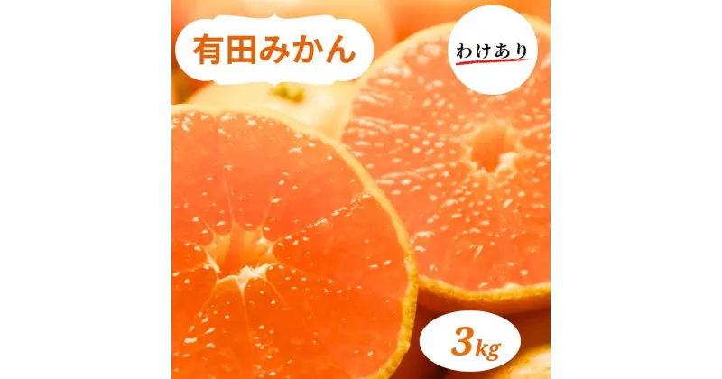 【ふるさと納税】和歌山県産 有田みかん 3kg 訳あり 家庭用 ※2024年10月下旬～2025年1月中旬頃に順次発送予定（お届け日指定不可)