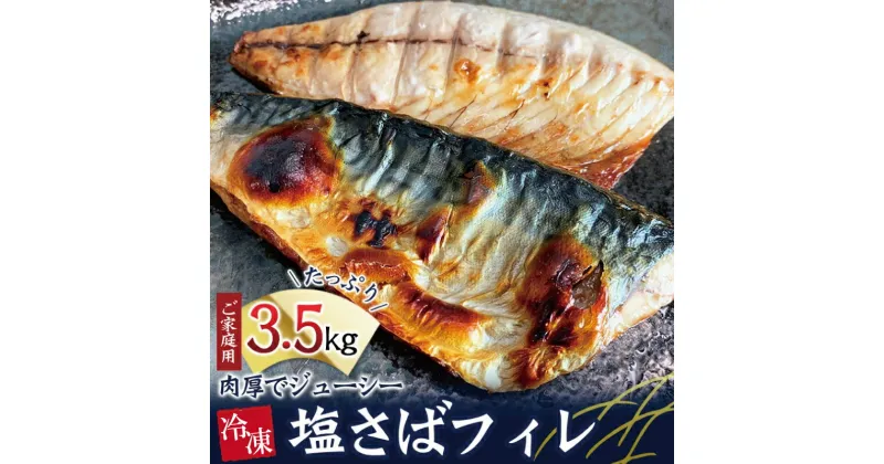 【ふるさと納税】 【ご家庭用】大容量！塩さばフィレ3.5kg さば サバ 鯖 フィレ 切り身 切身 魚 海鮮 焼き魚 おかず