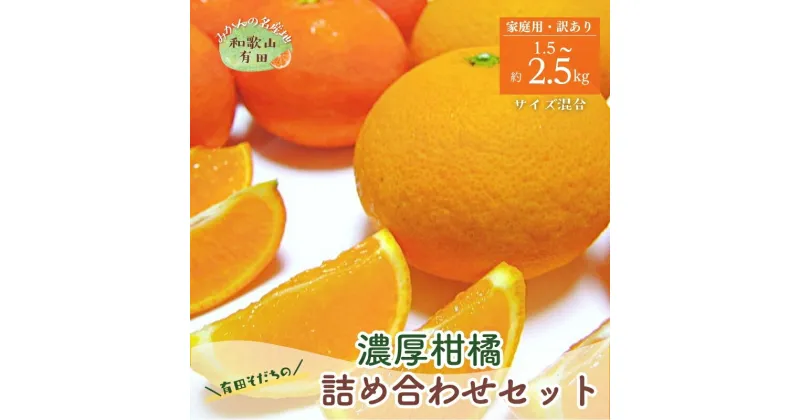 【ふるさと納税】 【先行予約】有田育ちの濃厚柑橘詰め合わせセット(ご家庭用) 約1.5kg 約2.5kg【2025年1月中旬〜4月下旬順次発送予定】