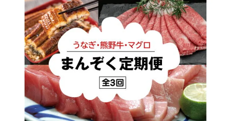 【ふるさと納税】 【3か月定期便】まんぞく定期便！ うなぎ ・ 高級和牛 ・ マグロ 人気返礼品を3回お届け♪