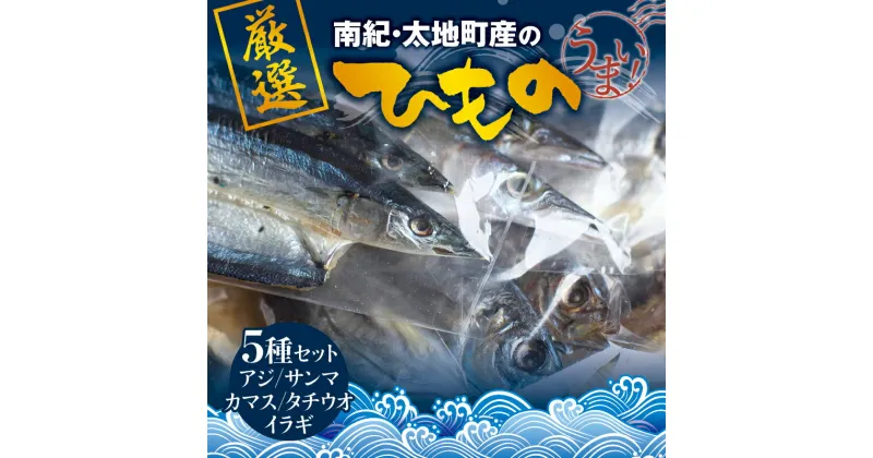 【ふるさと納税】 塩崎商店のイチオシ干物 5種セット 創業80年！地元で愛される人気の干物 Jセット（アジ開き×2枚、カマス開き×2枚、サンマ開き×2枚、タチウオみりん干し×100g、イラギみりん干し×100g／ひもの 詰め合わせ 干物 冷凍 あじの開き みりん干し 干物詰合せ