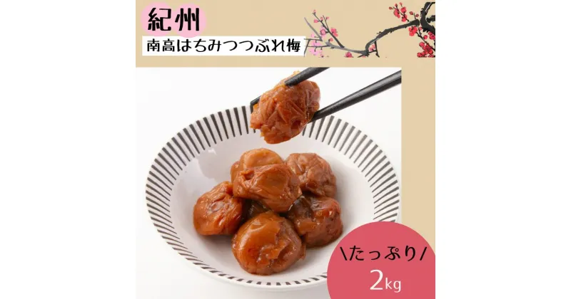 【ふるさと納税】 紀州南高 はちみつ つぶれ梅 2kg/ はちみつ 梅 はちみつ梅 南高梅 梅干し 潰れ梅 蜂蜜 うめ ブランド梅 和歌山 わかやま