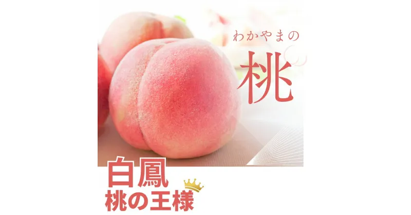 【ふるさと納税】 【予約受付】桃 の 王様 白鳳 ＼特秀品／ 【3玉 or 約2kg（6個~9個）】 2025年6月末頃〜2025年7月末頃に順次発送予定（お届け日指定不可）/ 和歌山 桃 モモ フルーツ もも 白桃 果物 くだもの