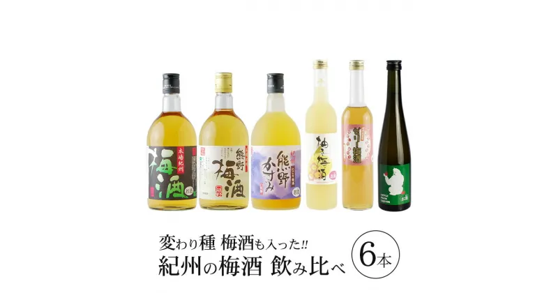 【ふるさと納税】 紀州の梅酒 飲み比べ6本セット