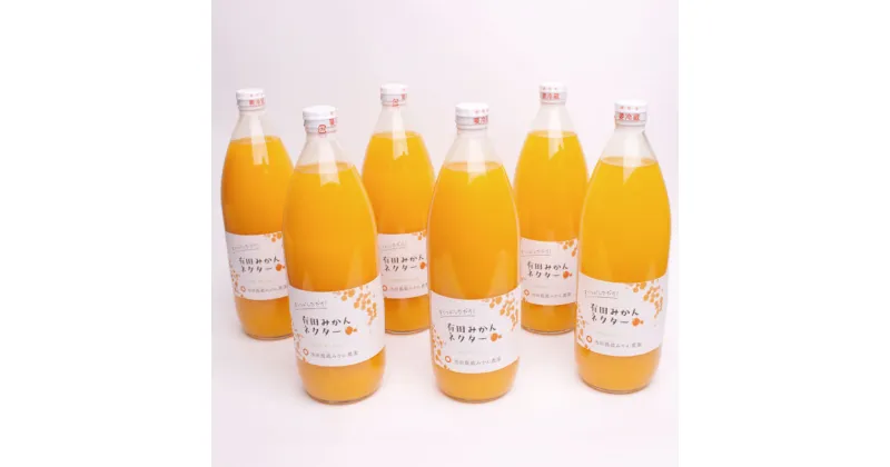 【ふるさと納税】 とろり みかんネクター1000ml×6本【無添加100%ストレートジュース】【有田みかんジュース】 / 和歌山 ミカン 濃厚 ドリンク