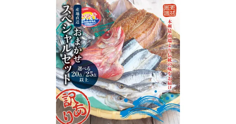 【ふるさと納税】 おざきのひもの 「おまかせスペシャルセット」 訳あり たっぷり 20点以上 or 25点以上 【レビューキャンペーン実施中】 / ひもの 干物 干物セット 訳あり干物 魚 セット 串本町