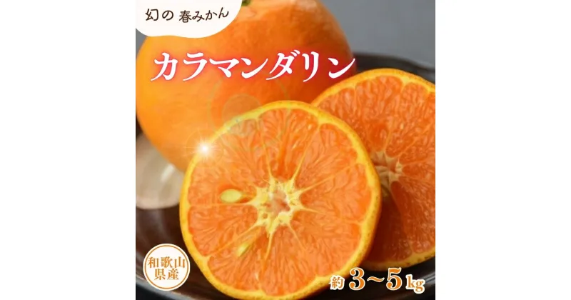 【ふるさと納税】 カラマンダリン 約3kg 約5kg / サイズおまかせ ※2025年4月上旬〜5月上旬頃に順次発送予定(お届け日指定不可) 紀伊国屋文左衛門本舗