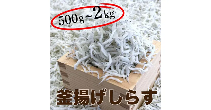 【ふるさと納税】 釜あげしらす 選べる容量 500g～2kg / シラス 厳選 冷蔵便※離島への配送不可