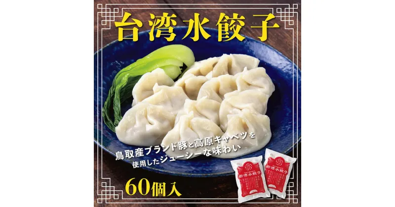 【ふるさと納税】0854 台湾水餃子(豚水餃子)60個セット 送料無料 生餃子 惣菜 中華 水餃子 豚 冷凍 ブランド豚 鳥取県産 餃子