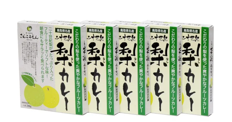 【ふるさと納税】1204 二十世紀梨カレー　鳥取 なし レトルトカレー 送料無料