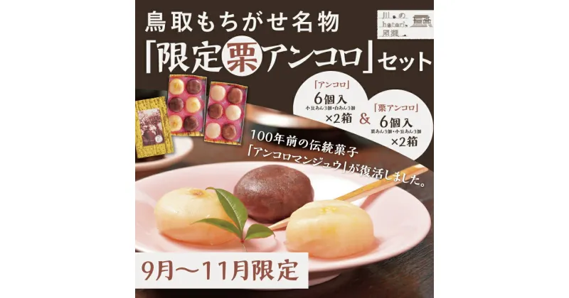 【ふるさと納税】1396 鳥取もちがせ名物『限定栗アンコロ』セット　あんころ餅　和菓子　栗スイーツ　栗あん　季節限定　数量限定　鳥取