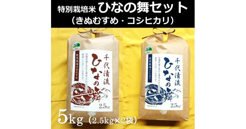 【ふるさと納税】1692 特別栽培米 ひなの舞セット 　鳥取 お米 こめ 白米 食品 コシヒカリ きぬむすめ 送料無料